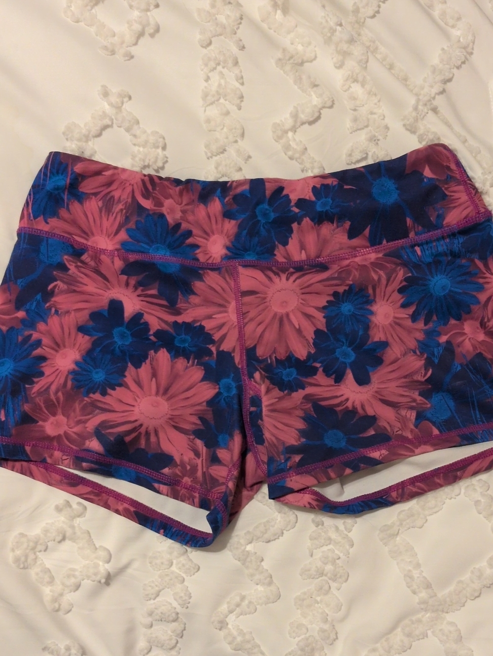 Born Primitive Pink & Blue Floral Bike Shorts